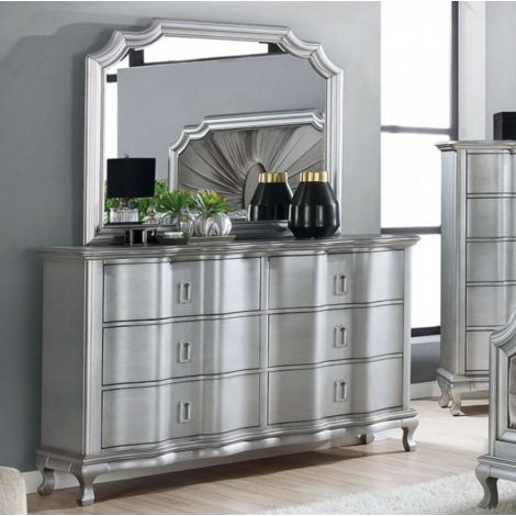 Ahhroni Dresser Silver Finish