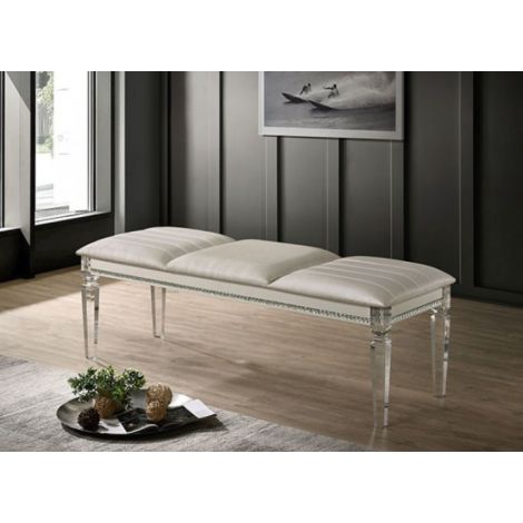 Angelica Transitional Style Bench