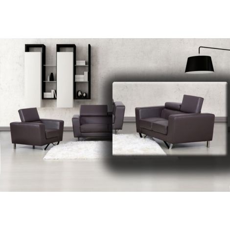 Aperon Top Grain Leather Loveseat