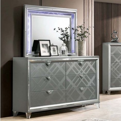 Avery Silver Finish Dresser