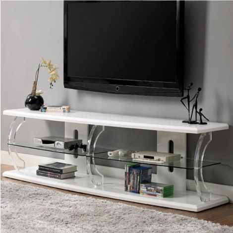 Beedie Contemporary Style TV Stand In White