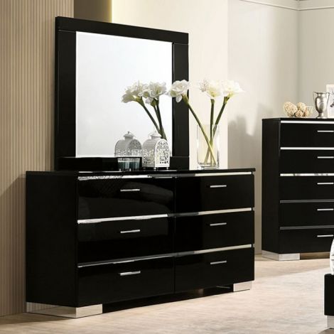  Brien Dresser High Gloss Black Finish 