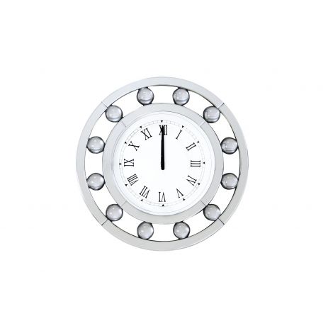 Buffo Wall Clock Mirrored