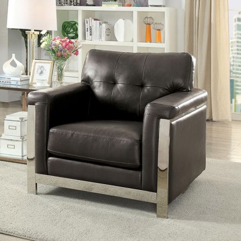 Camereon Modern Brown Leather Chair