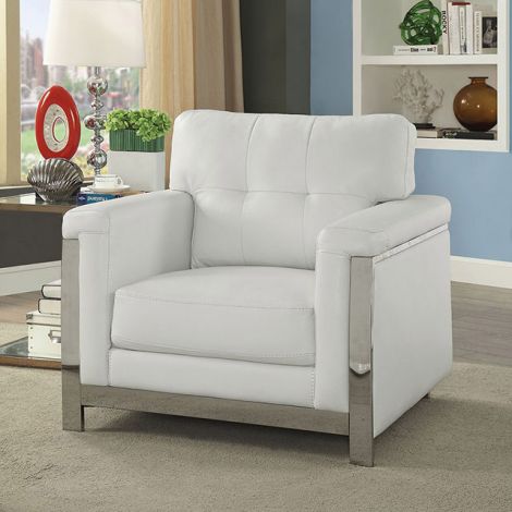 Camereon Modern Leather Living Room Chair Collection