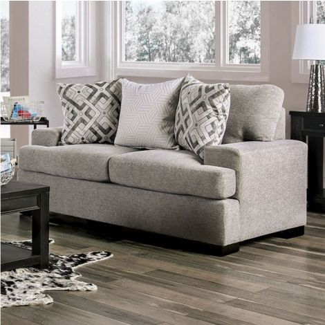 Cassa Transitional Microfiber Loveseat