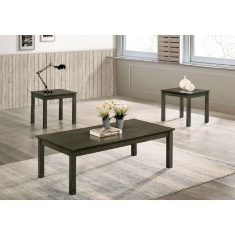 Cicilia 3pc Gray Coffee Table