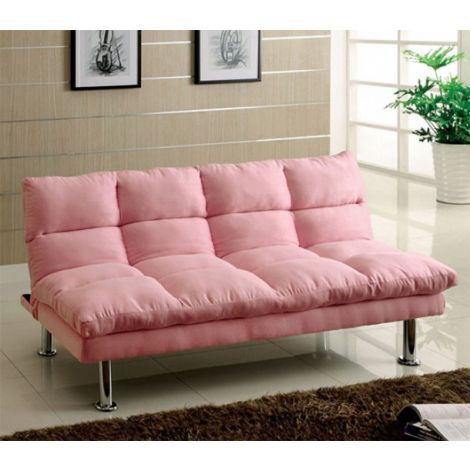Cicilia Futon Sofa Pink