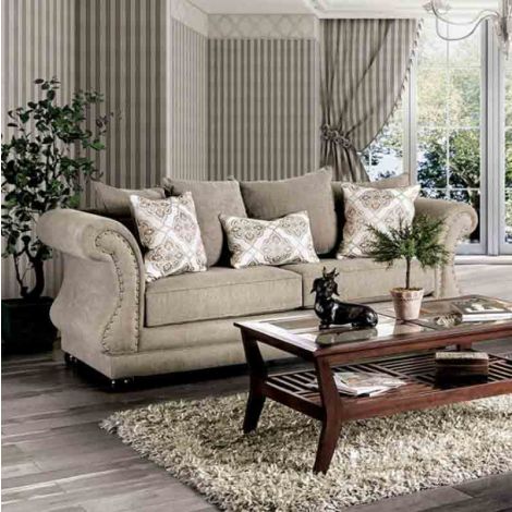 Erny Flared Rolled Arms Sofa