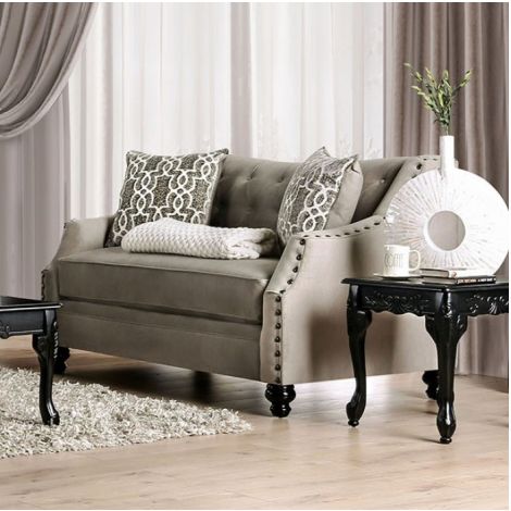 Estra Fabric Upholstered Loveseat