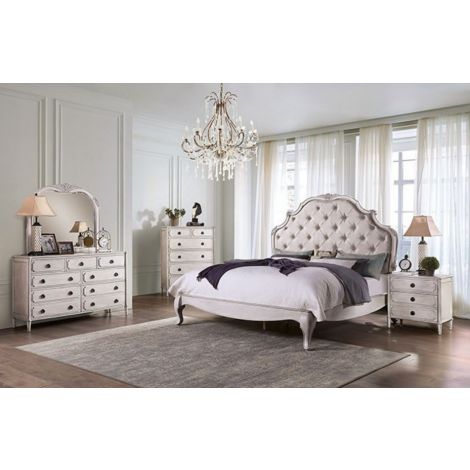 Floants Button Tufted Platform Bed