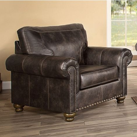 Heather Chair Dark Brown Leather