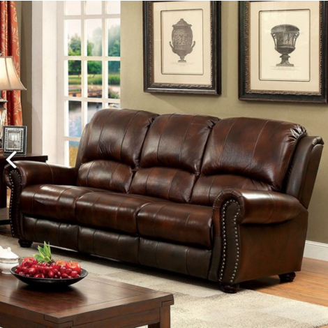 Heather Sofa Dark Brown Leather