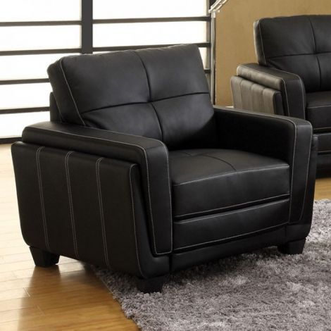 Heikoy Chair Black Leatherette