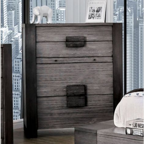 Jiaro Rustic Gray Finish Chest