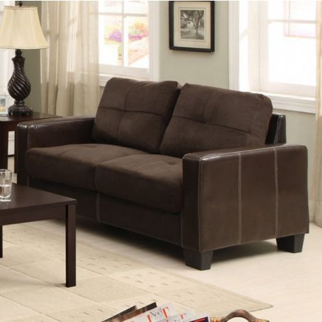 Kenni Elephant Skin Microfiber Loveseat