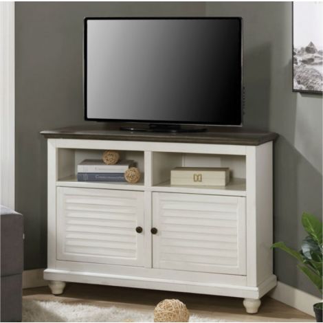 Korin Oak Top Corner TV Stand