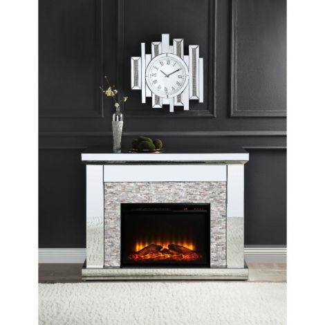 Lasha Fireplace mirrored