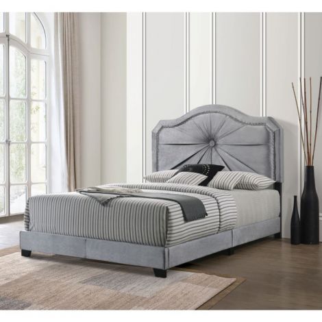 Lubenya Bed Gray Modern Style