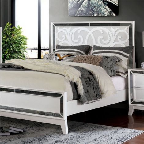 Mangia White Finish Bedroom Furniture