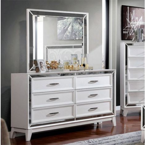 Mangia White Finish Dresser