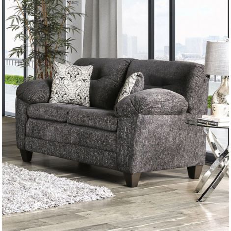 Manni Loveseat Dark Gray