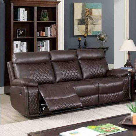 Mikas Diamond Tufting Leather Sofa