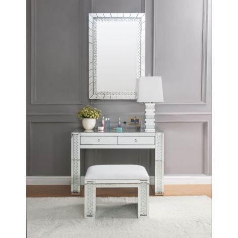 Nisa Vanity Desk Mirrored