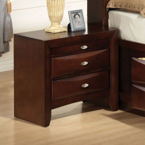 Penne Brawn Layered Storage Nightstand