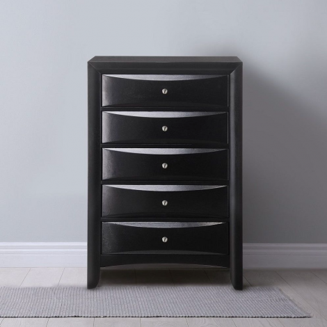 Penne Black Layered Storage Chest