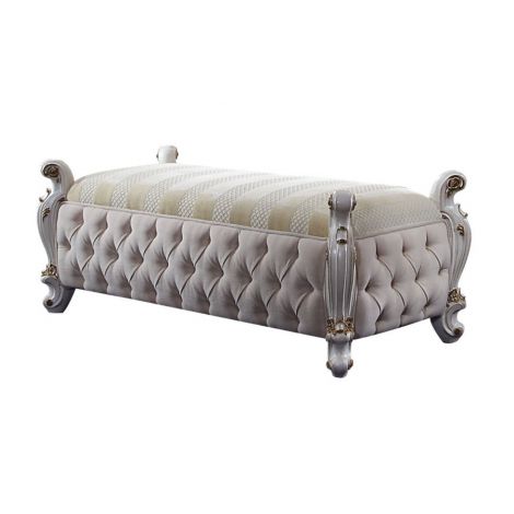 Pikardi Bench Antique Pearl Finish