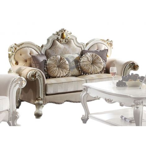 Pikardi Loveseat Antique Pearl Finish