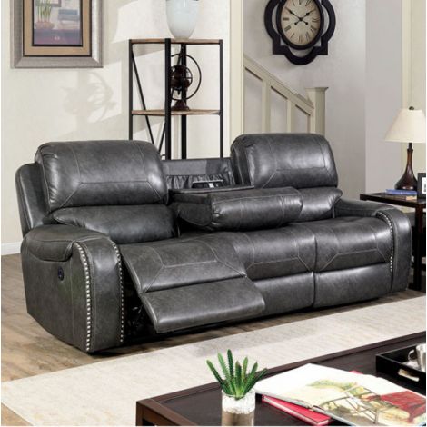 Rafael Leather Manual Or Power Recliner Sofa