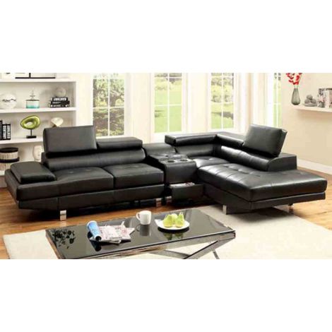 Reese Bonded Leather Sectional Sofa