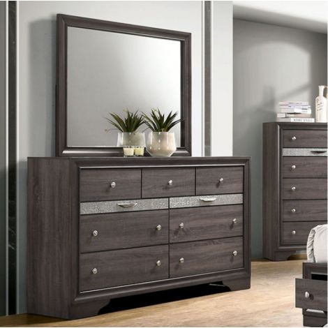 Riss Gray Contemporary Style Dresser