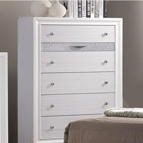 Riss White Contemporary Style Chest