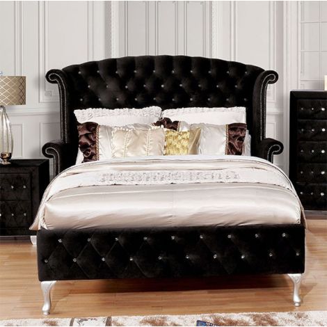 Ritas Fully Upholstery Bed In Black