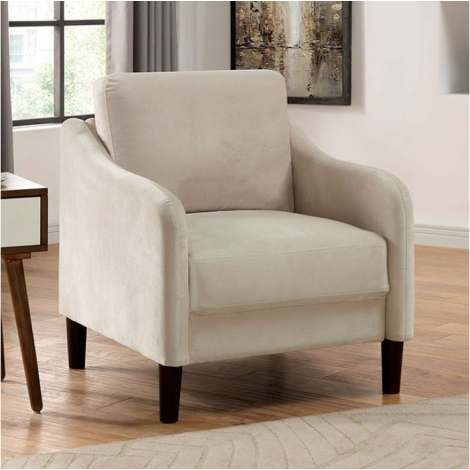 Kris Beige Sloped Chair