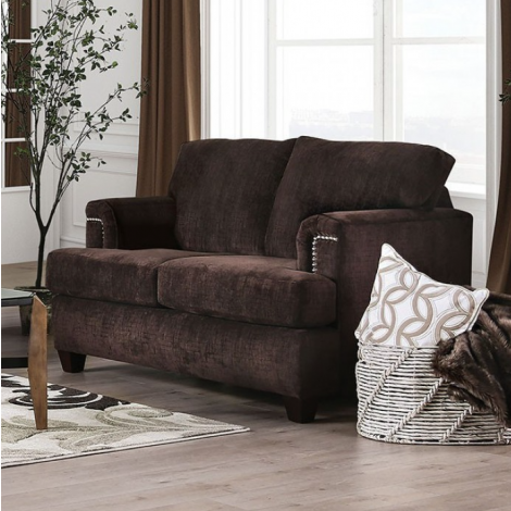 Bryan Ample Brown Loveseat