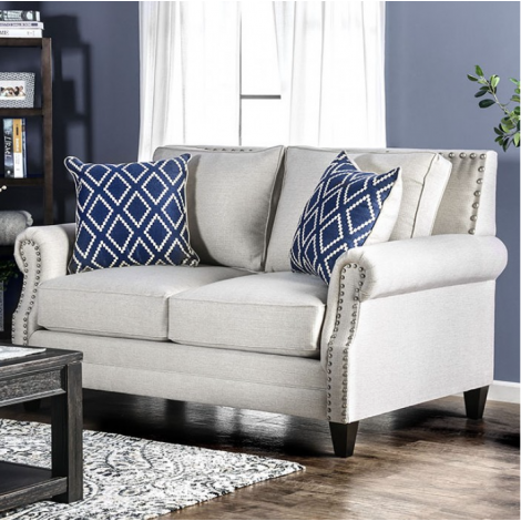 Johnny White Elegant Loveseat