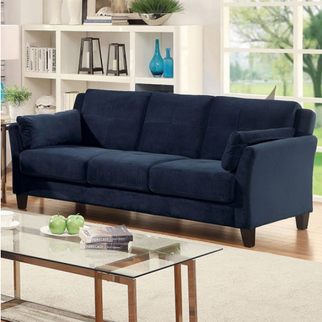 Izzy Blue Tufted Sofa
