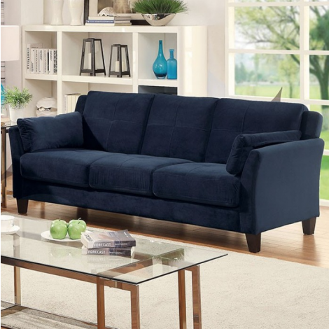 Izzy Blue Tufted Loveseat