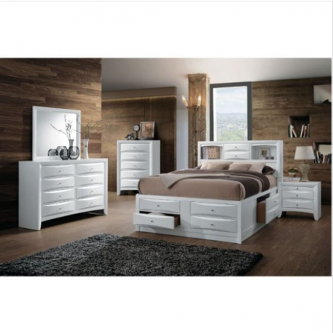 Centuri White-Finish Bed