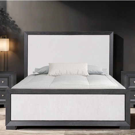 Herling White Modern Bed