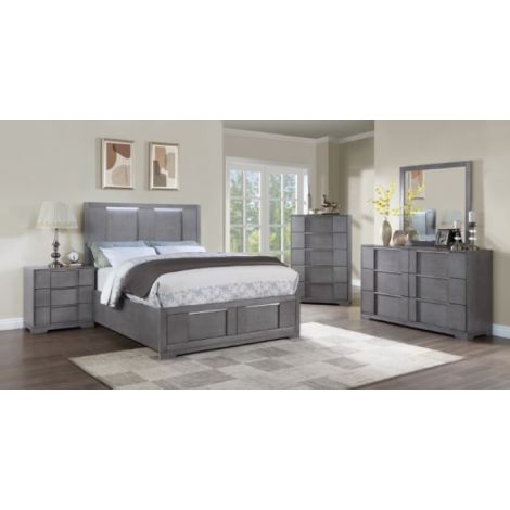 Serrina Contemporary Style Bed 