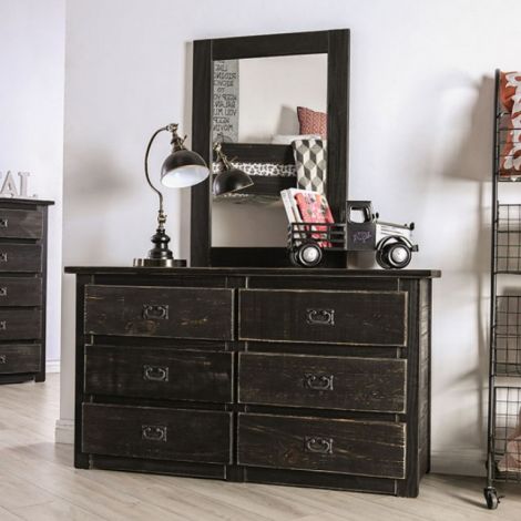 Stacy dresser Wire Brushed black Finish