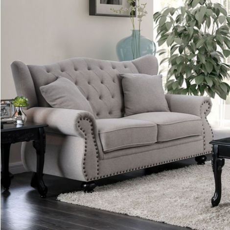 Taylor Button Tufted Back Loveseat