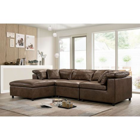 Tim Modular Leather Sectional