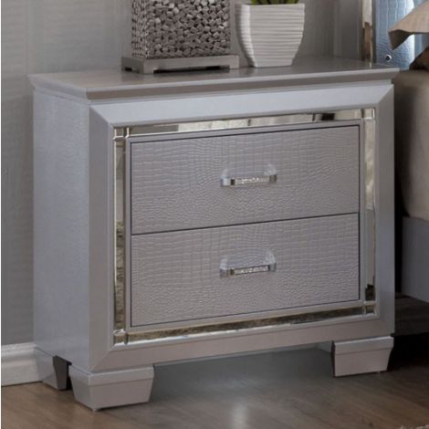 Tina Silver Nightstand