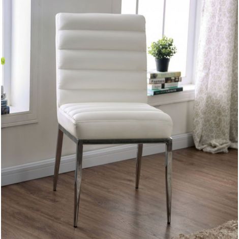 Virena Chrome Legs Dining Side Chair